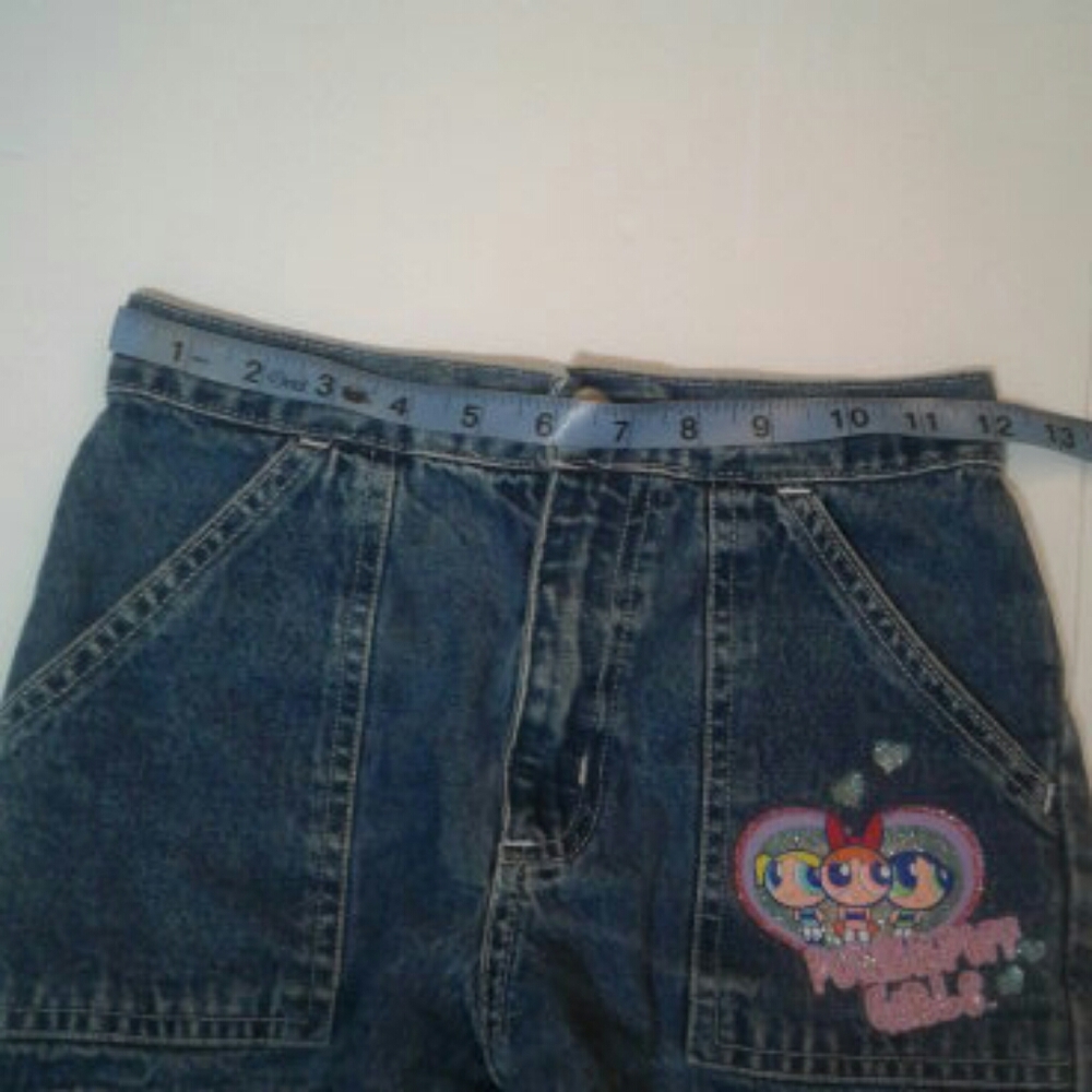 Cartoon Network Powerpuff Girls denim shorts size M (7-8) - Picture 6 of 9